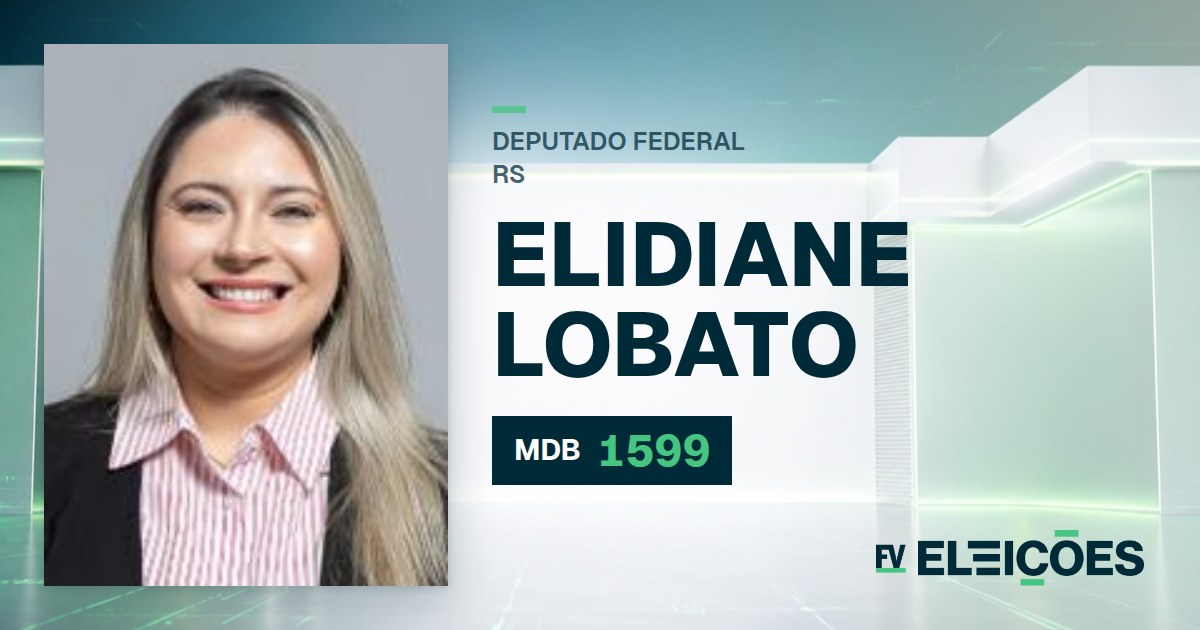 Quem é Elidiane Lobato, candidata a deputada federal do RS pelo MDB