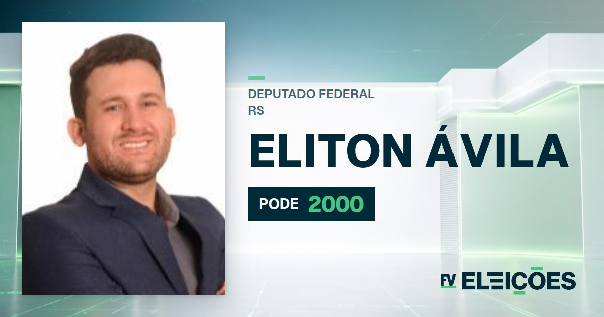 Quem é Eliton Ávila, candidato a deputado federal do RS pelo PODE