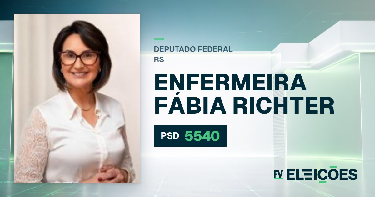 Quem é Enfermeira Fábia Richter, candidata a deputada federal do RS pelo PSD