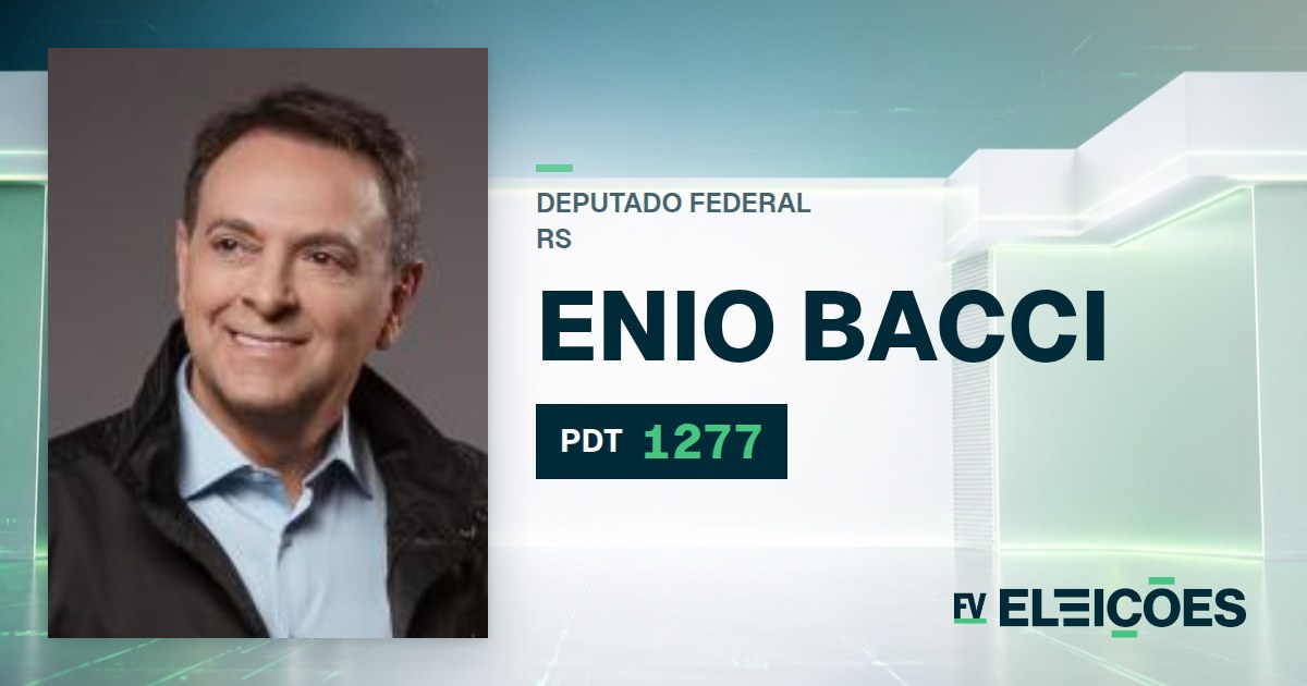 Quem é Enio Bacci, candidato a deputado federal do RS pelo PDT