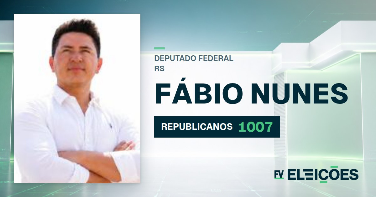 Quem é Fábio Nunes, candidato a deputado federal do RS pelo REPUBLICANOS