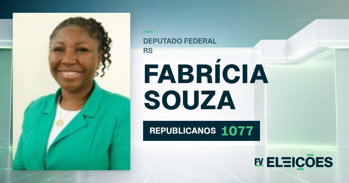 Quem é Fabrícia Souza, candidata a deputada federal do RS pelo REPUBLICANOS