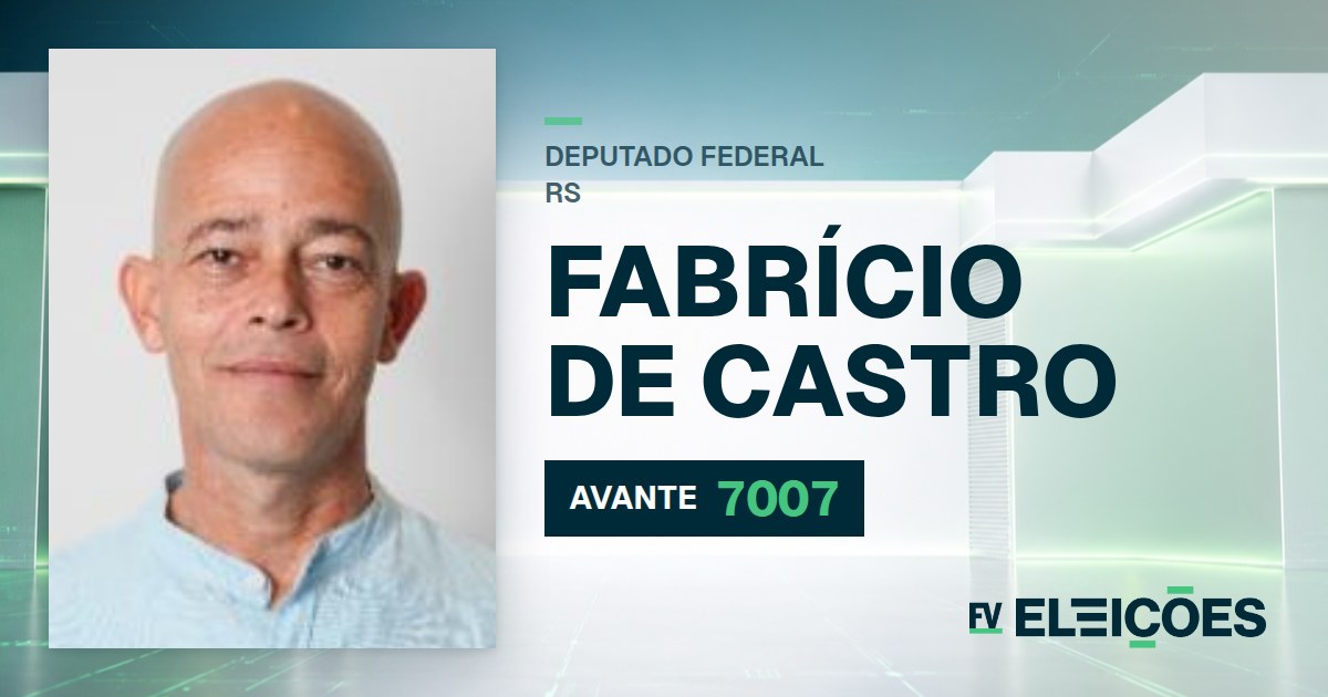Quem é Fabrício de Castro, candidato a deputado federal do RS pelo AVANTE