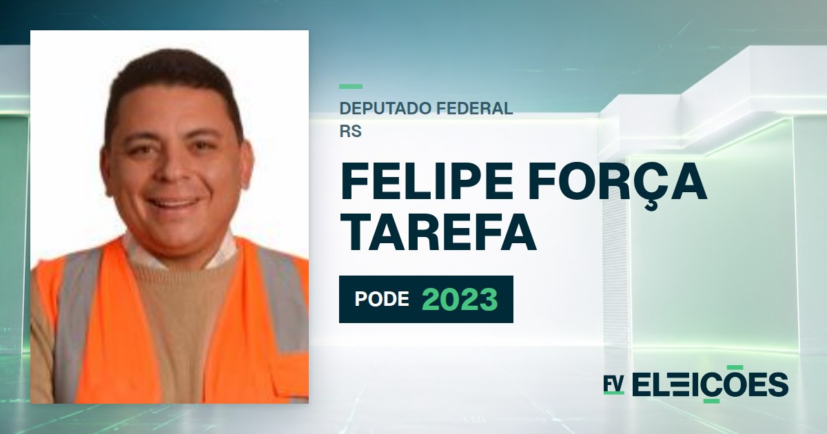 Quem é Felipe Força Tarefa, candidato a deputado federal do RS pelo PODE