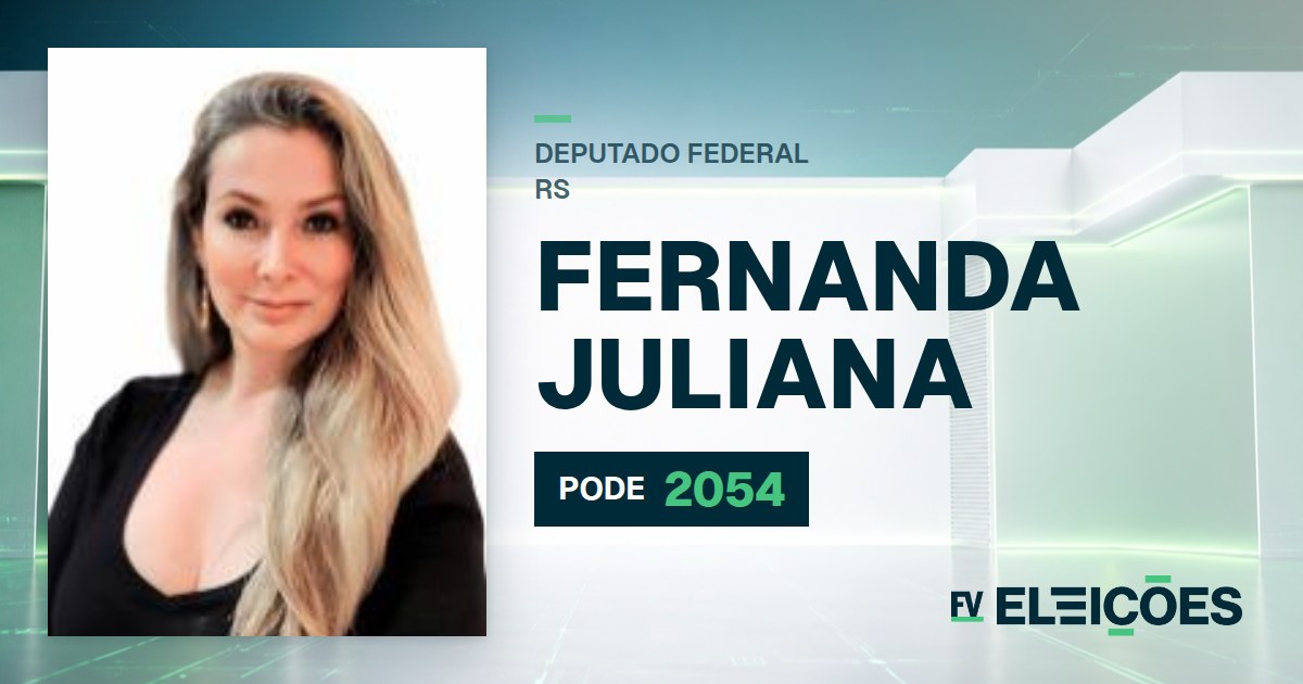 Quem é Fernanda Juliana, candidata a deputada federal do RS pelo PODE