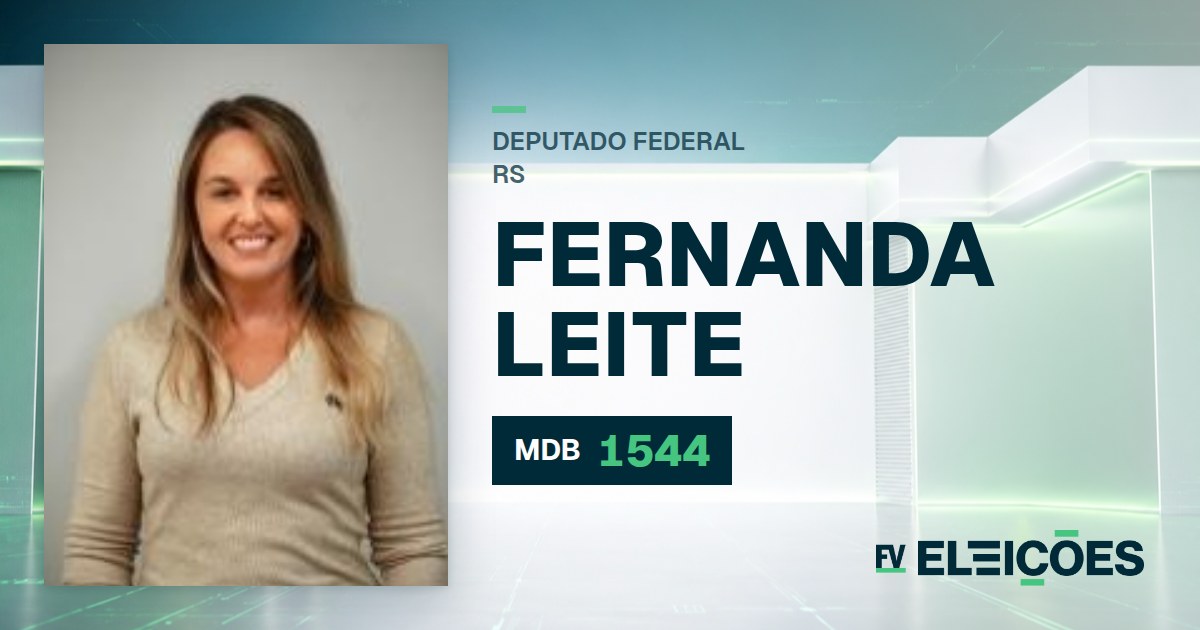 Quem é Fernanda Leite, candidata a deputada federal do RS pelo MDB