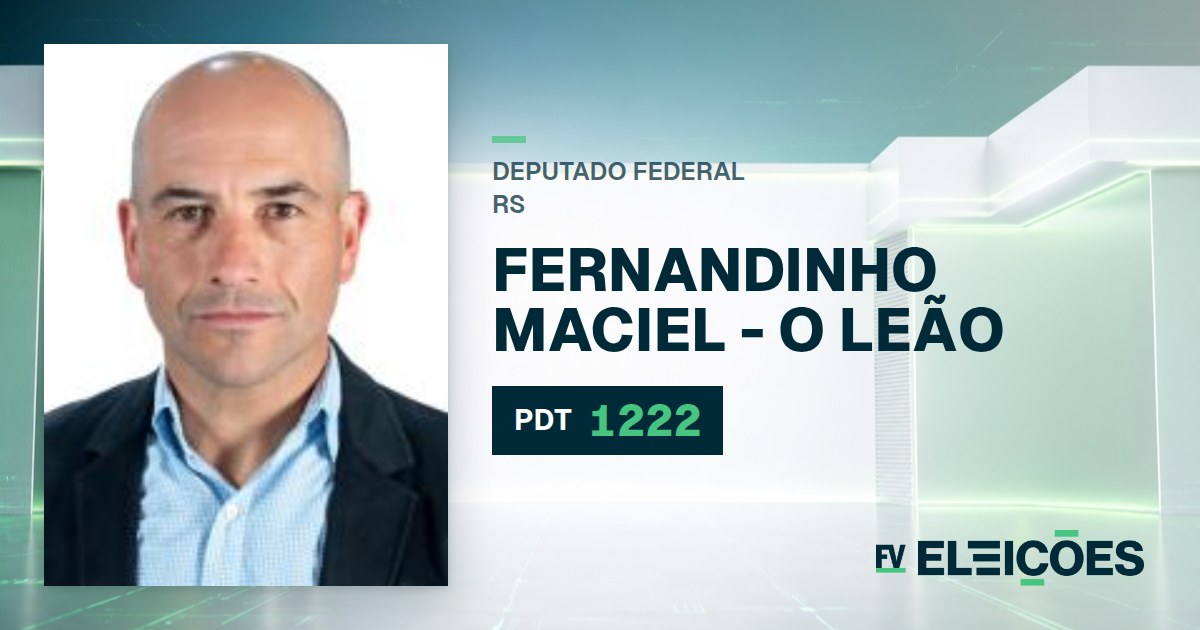 Quem é Fernandinho Maciel - O Leão, candidato a deputado federal do RS pelo PDT
