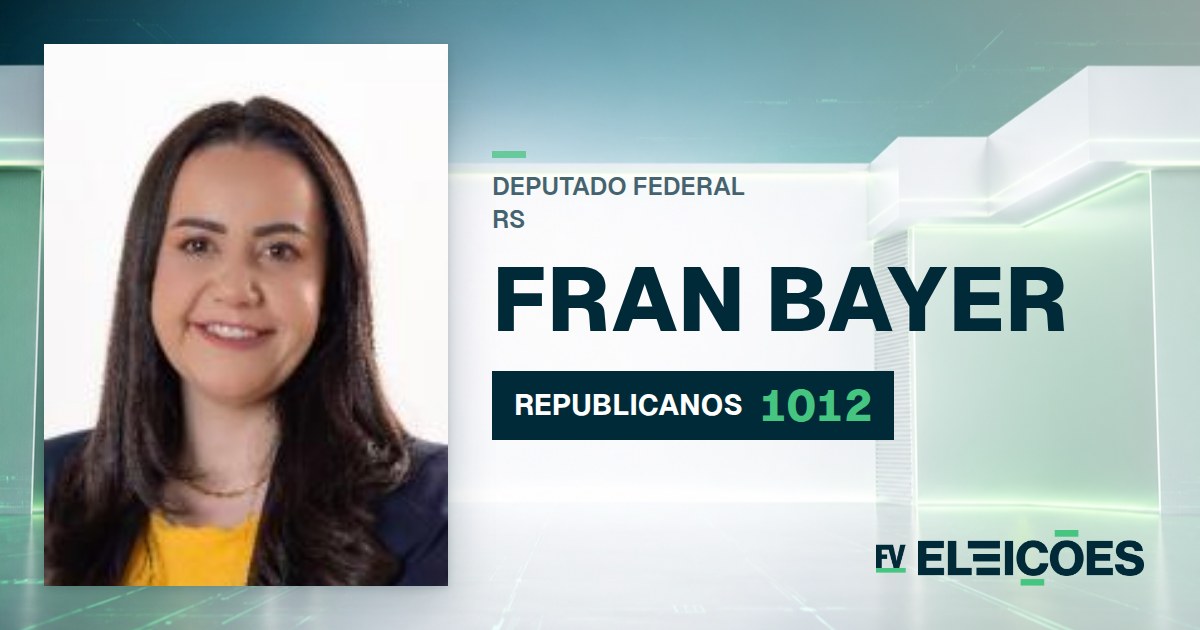 Quem é Fran Bayer, candidata a deputada federal do RS pelo REPUBLICANOS