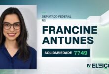Quem é Francine Antunes, candidata a deputada federal do RS pelo SOLIDARIEDADE