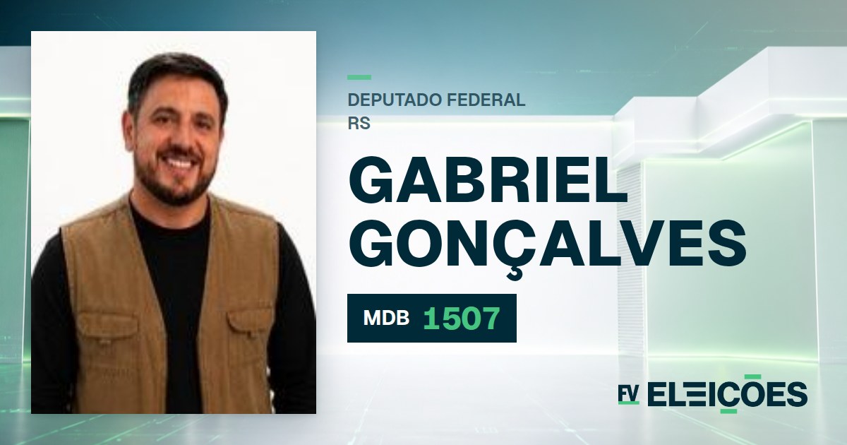 Quem é Gabriel Gonçalves, candidato a deputado federal do RS pelo MDB