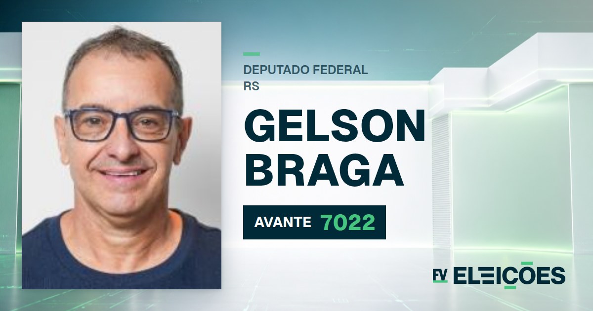 Quem é Gelson Braga, candidato a deputado federal do RS pelo AVANTE