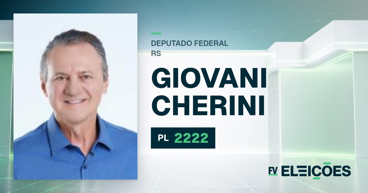 Quem é Giovani Cherini, candidato a deputado federal do RS pelo PL