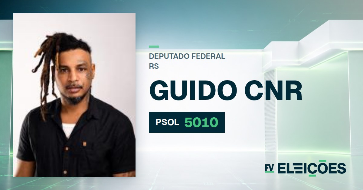 Quem é Guido Cnr, candidato a deputado federal do RS pelo PSOL
