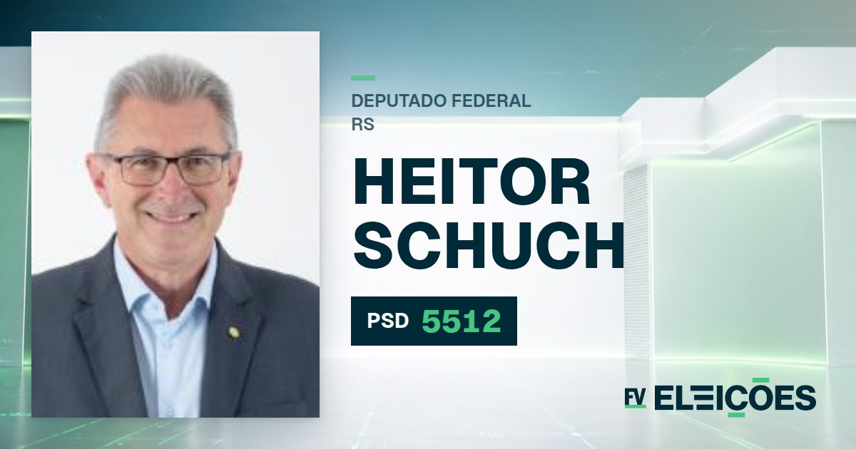 Quem é Heitor Schuch, candidato a deputado federal do RS pelo PSD