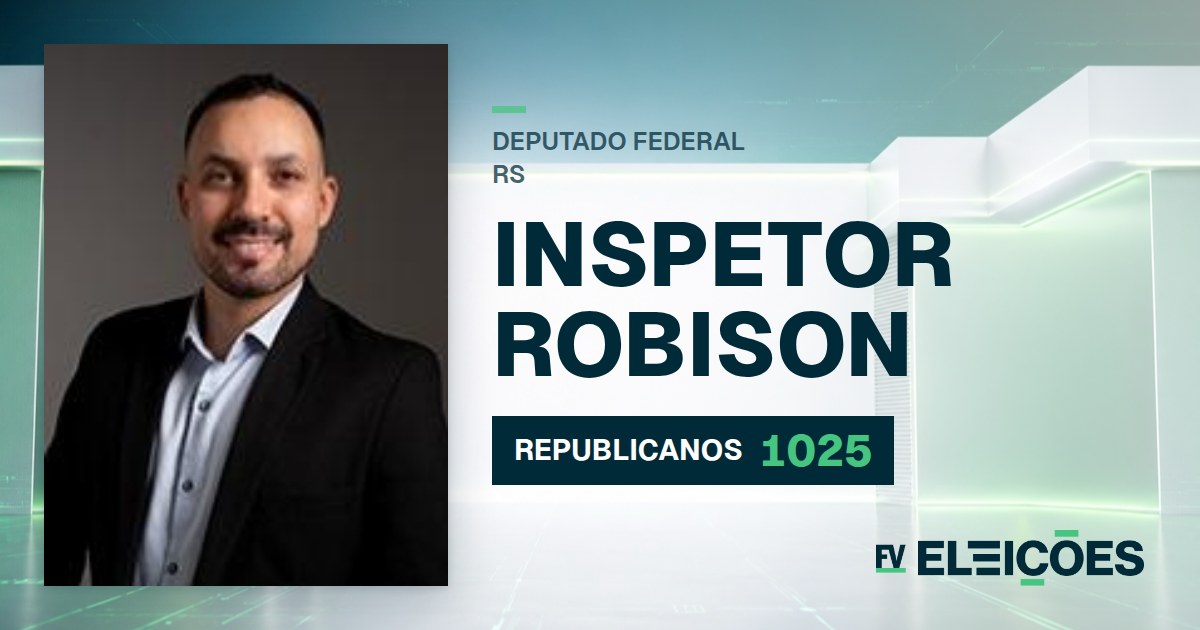 Quem é Inspetor Robison, candidato a deputado federal do RS pelo REPUBLICANOS