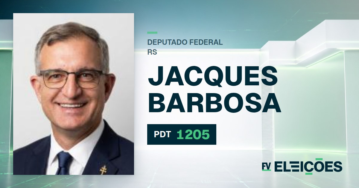 Quem é Jacques Barbosa, candidato a deputado federal do RS pelo PDT