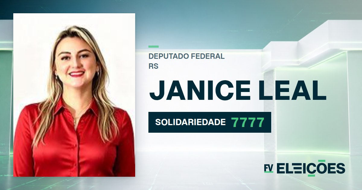 Quem é Janice Leal, candidata a deputada federal do RS pelo SOLIDARIEDADE
