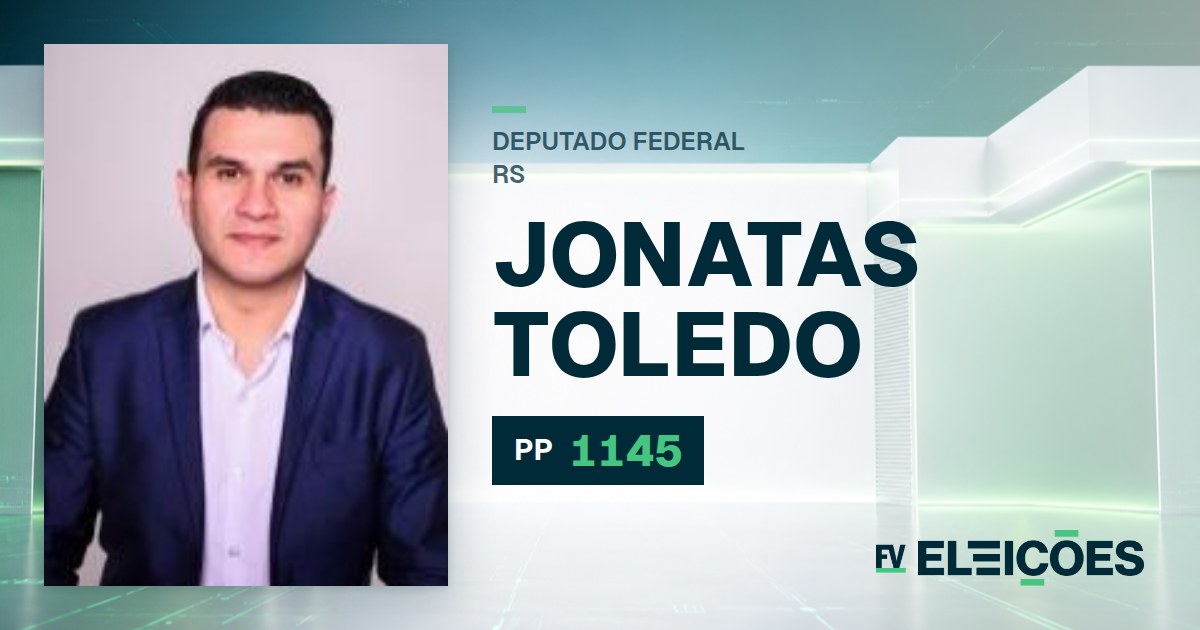 Quem é Jonatas Toledo, candidato a deputado federal do RS pelo PP