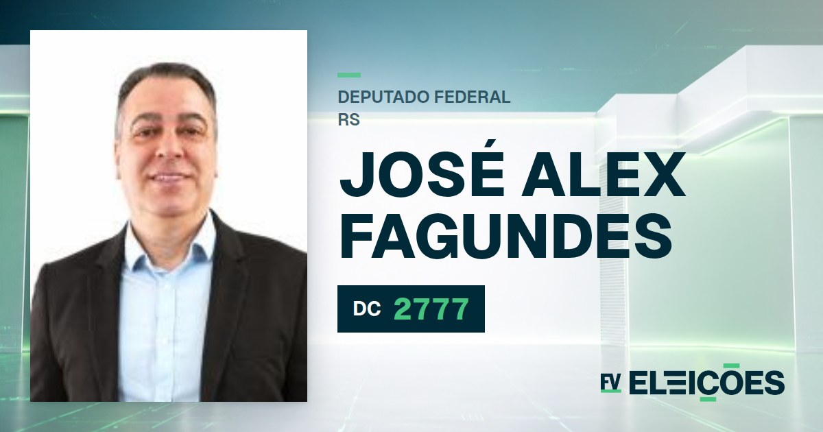 Quem é José Alex Fagundes, candidato a deputado federal do RS pelo DC