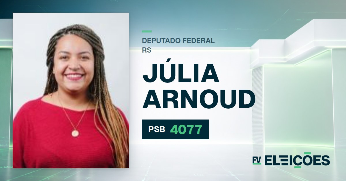 Quem é Júlia Arnoud, candidata a deputada federal do RS pelo PSB