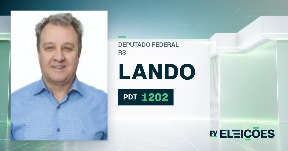 Quem é Lando, candidato a deputado federal do RS pelo PDT
