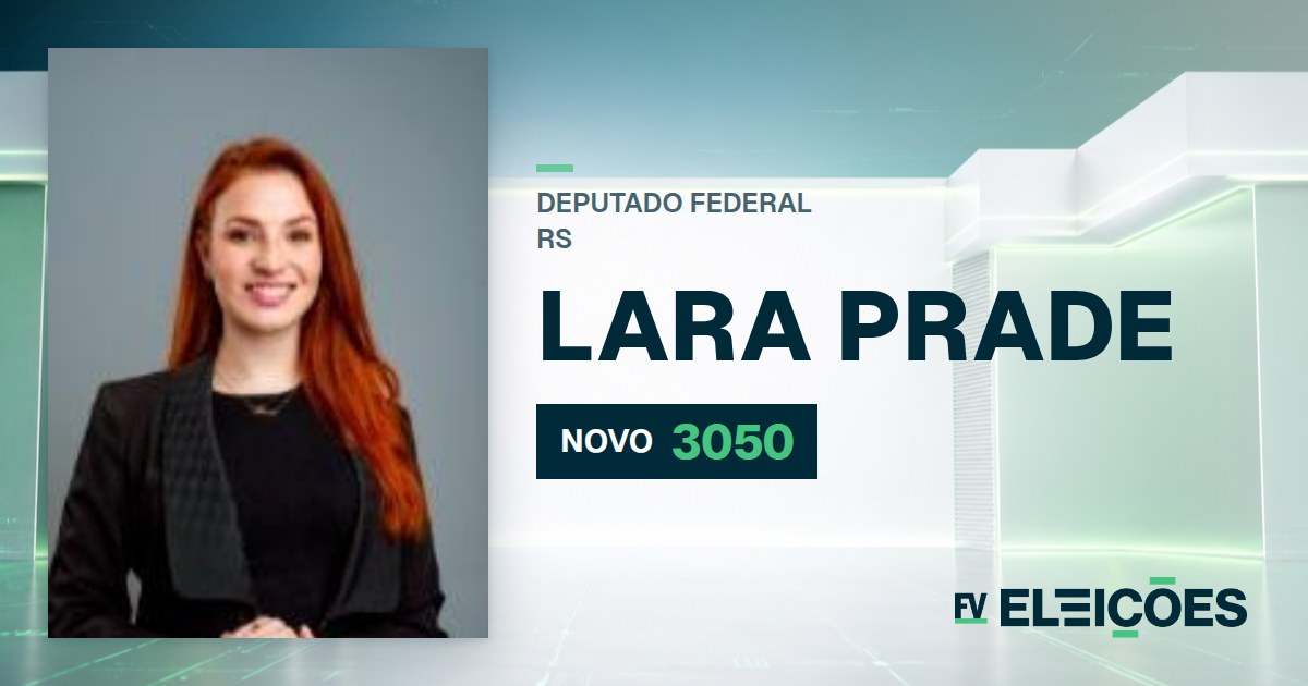 Quem é Lara Prade, candidata a deputada federal do RS pelo NOVO