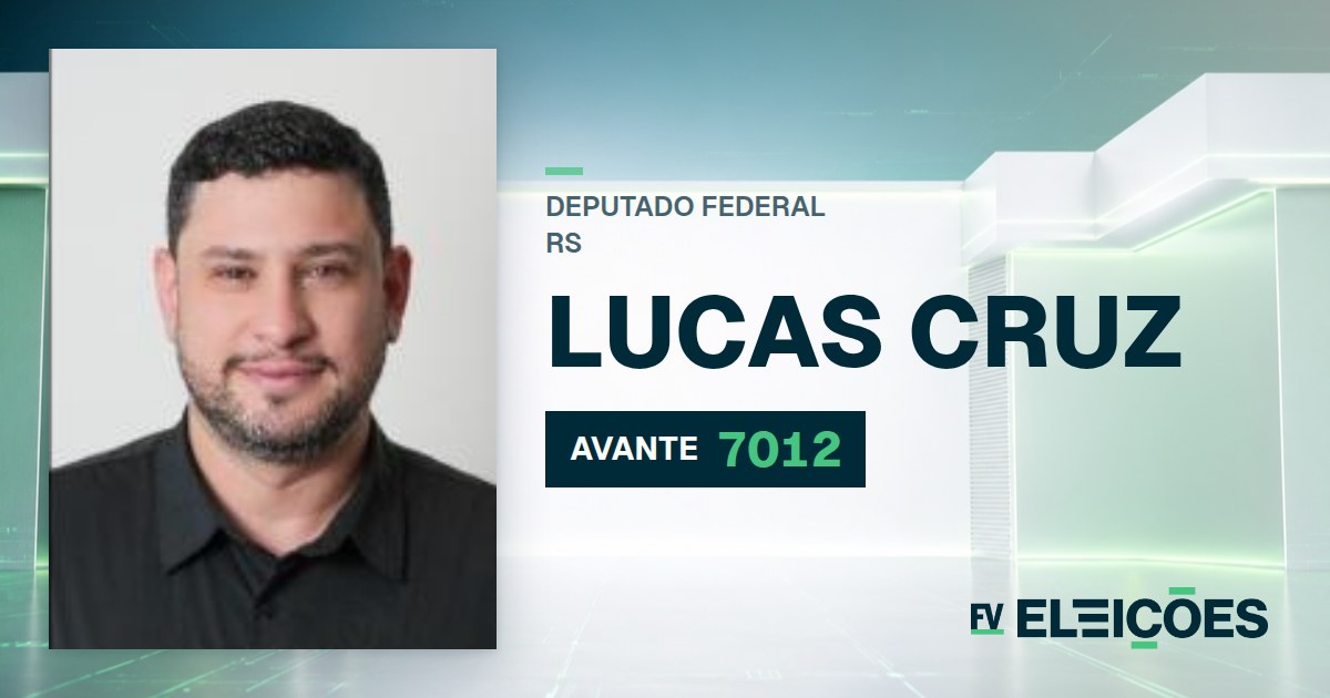 Quem é Lucas Cruz, candidato a deputado federal do RS pelo AVANTE
