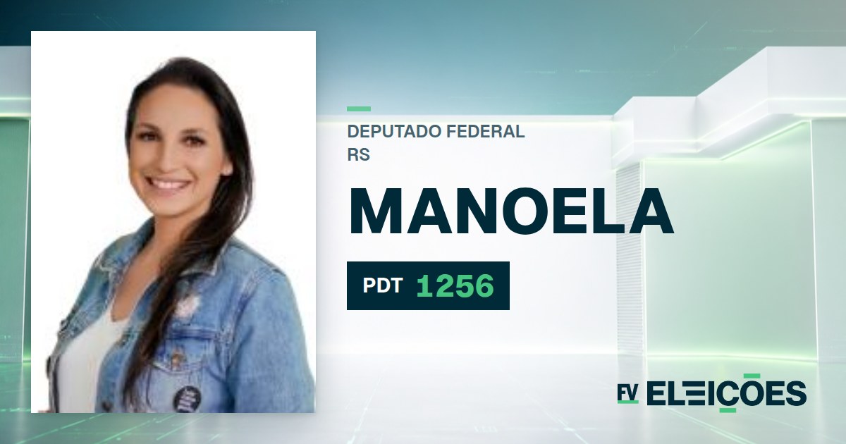 Quem é Manoela, candidata a deputada federal do RS pelo PDT