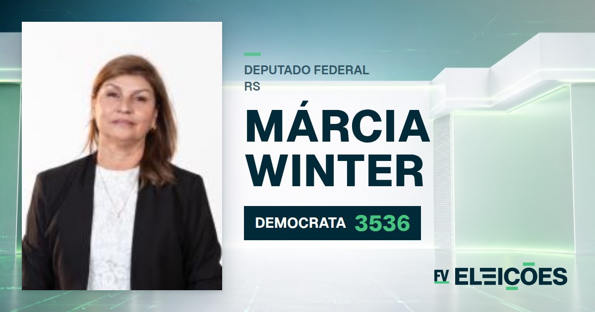 Quem é Márcia Winter, candidata a deputada federal do RS pelo DEMOCRATA