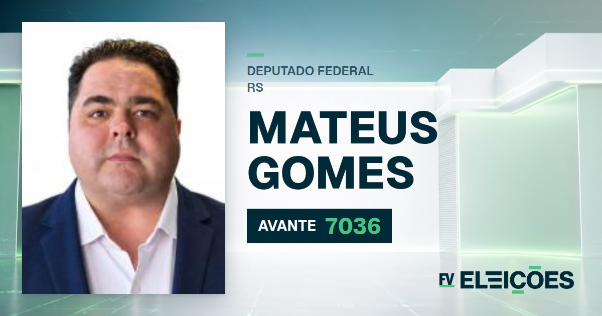 Quem é Mateus Gomes, candidato a deputado federal do RS pelo AVANTE