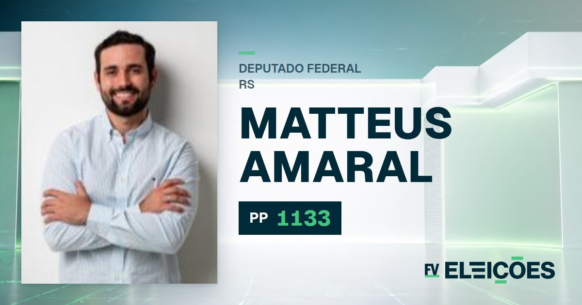 Quem é Matteus Amaral, candidato a deputado federal do RS pelo PP