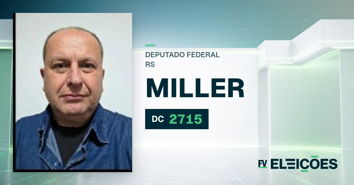 Quem é Miller, candidato a deputado federal do RS pelo DC