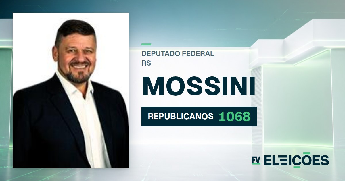 Quem é Mossini, candidato a deputado federal do RS pelo REPUBLICANOS