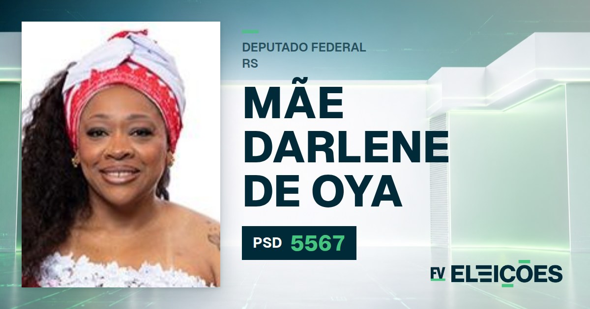 Quem é Mãe Darlene de Oya, candidata a deputada federal do RS pelo PSD