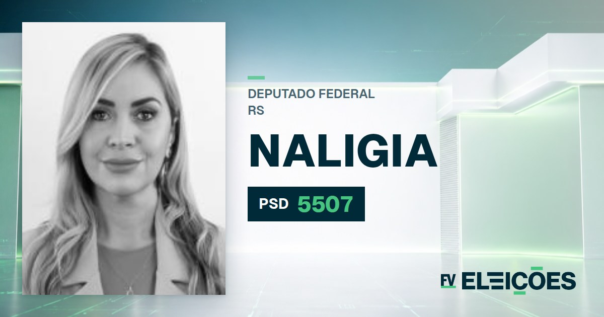 Quem é Naligia, candidata a deputada federal do RS pelo PSD