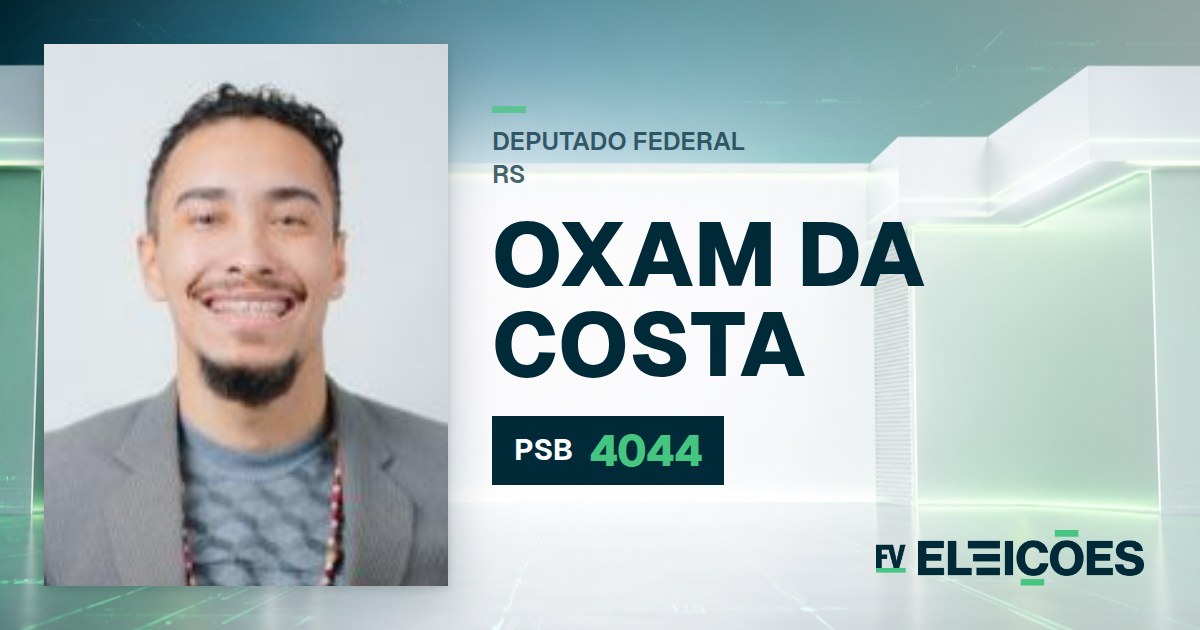 Quem é Oxam da Costa, candidato a deputado federal do RS pelo PSB