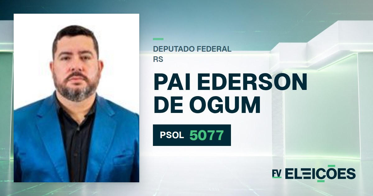 Quem é Pai Ederson de Ogum, candidato a deputado federal do RS pelo PSOL