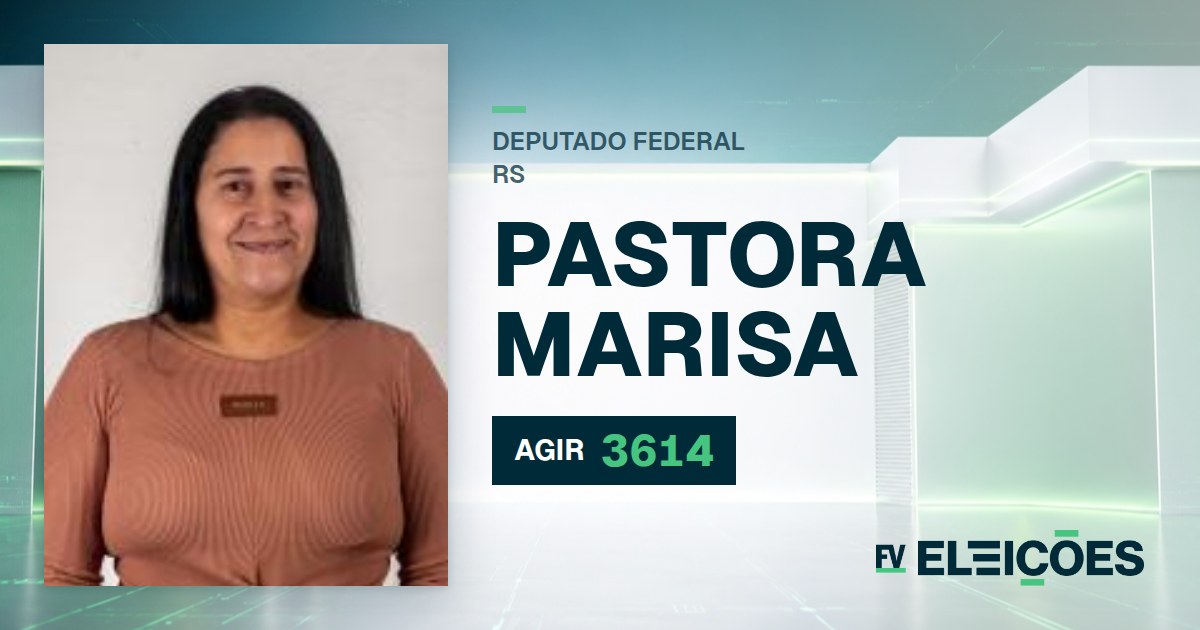 Quem é Pastora Marisa, candidata a deputada federal do RS pelo AGIR