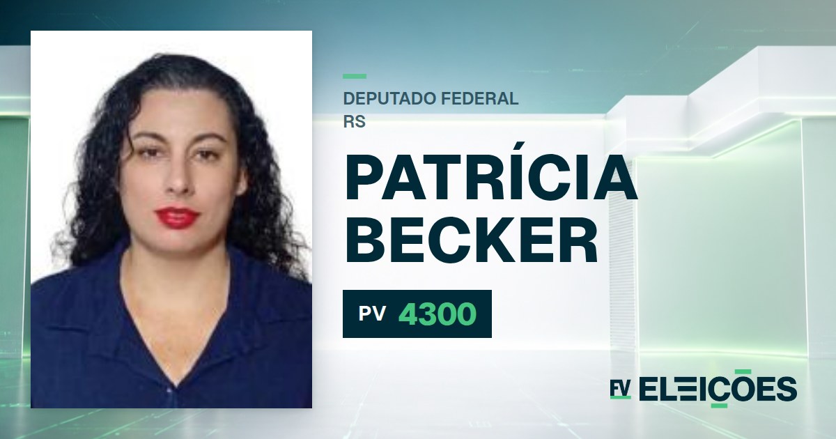 Quem é Patrícia Becker, candidata a deputada federal do RS pelo PV