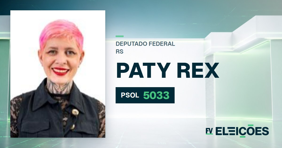 Quem é Paty Rex, candidata a deputada federal do RS pelo PSOL