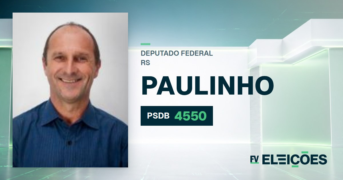 Quem é Paulinho, candidato a deputado federal do RS pelo PSDB