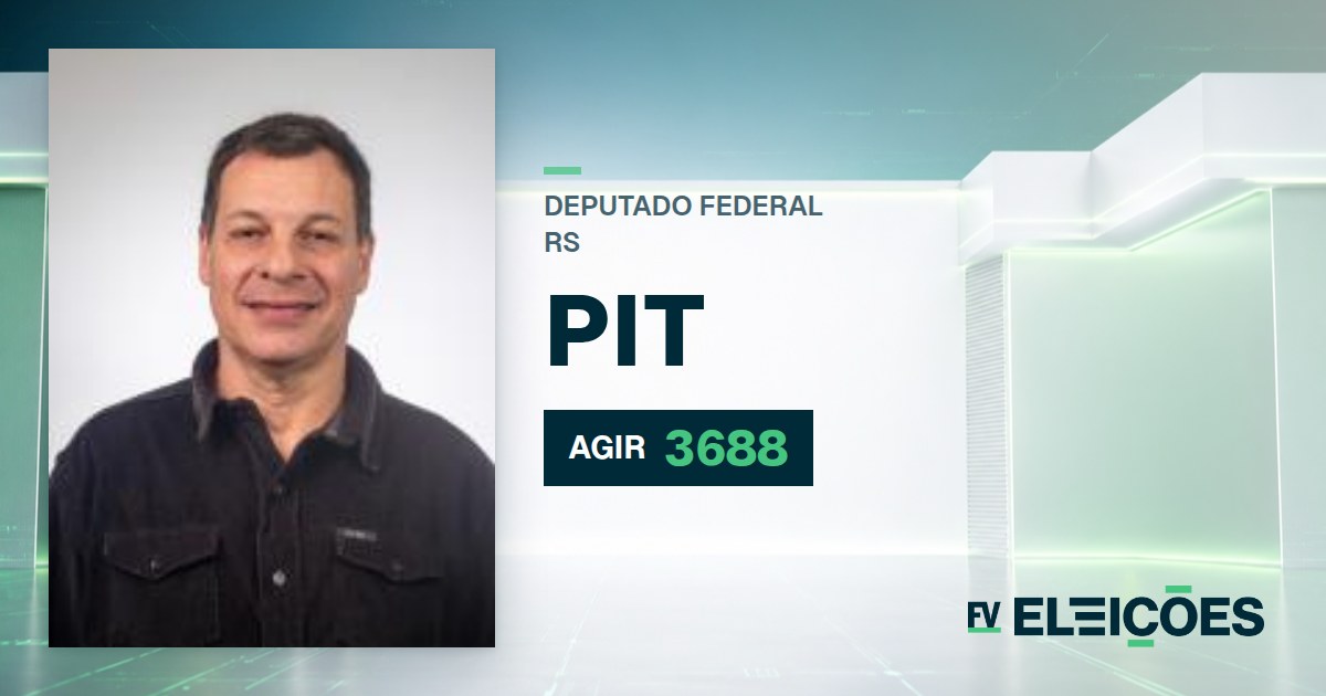 Quem é Pit, candidato a deputado federal do RS pelo AGIR