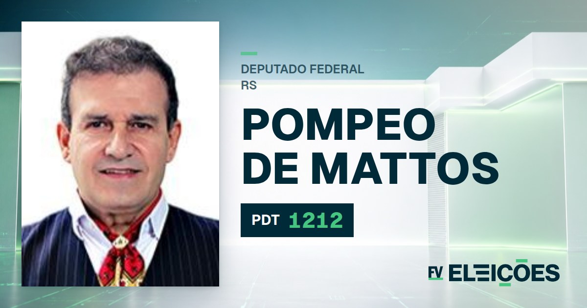 Quem é Pompeo de Mattos, candidato a deputado federal do RS pelo PDT