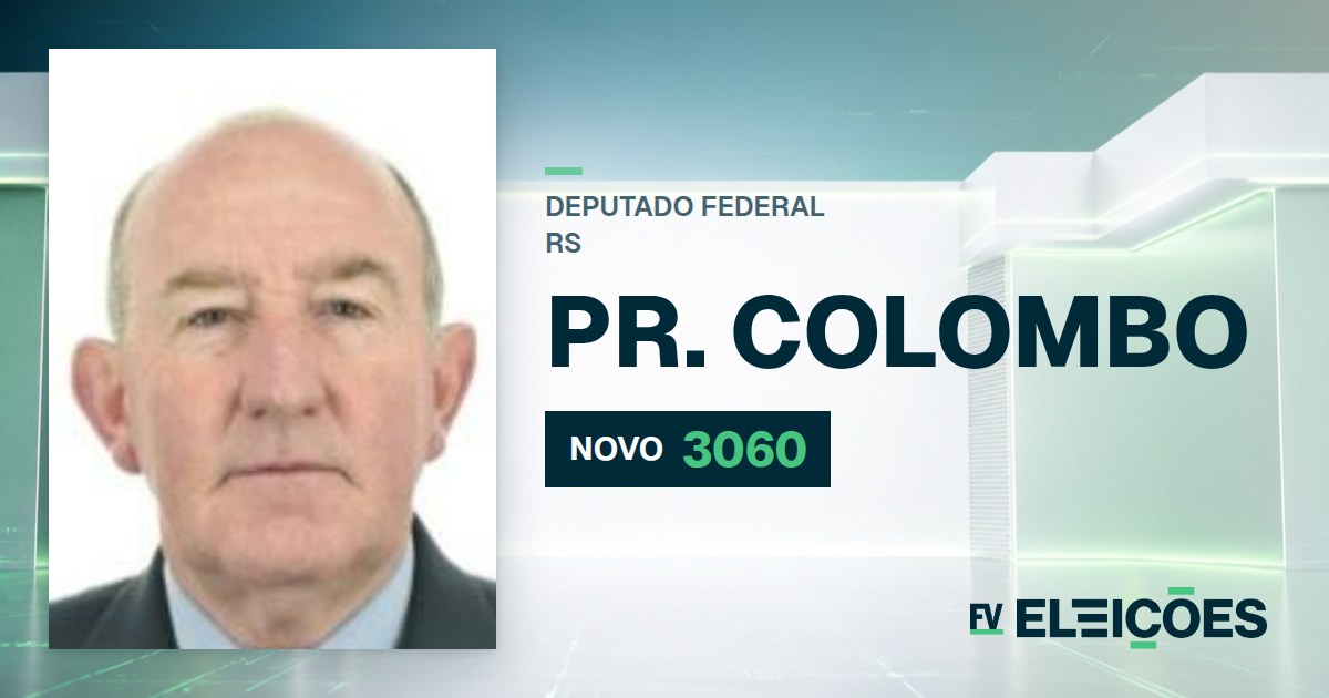 Quem é Pr. Colombo, candidato a deputado federal do RS pelo NOVO