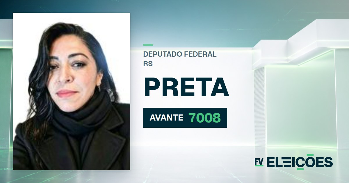 Quem é Preta, candidata a deputada federal do RS pelo AVANTE