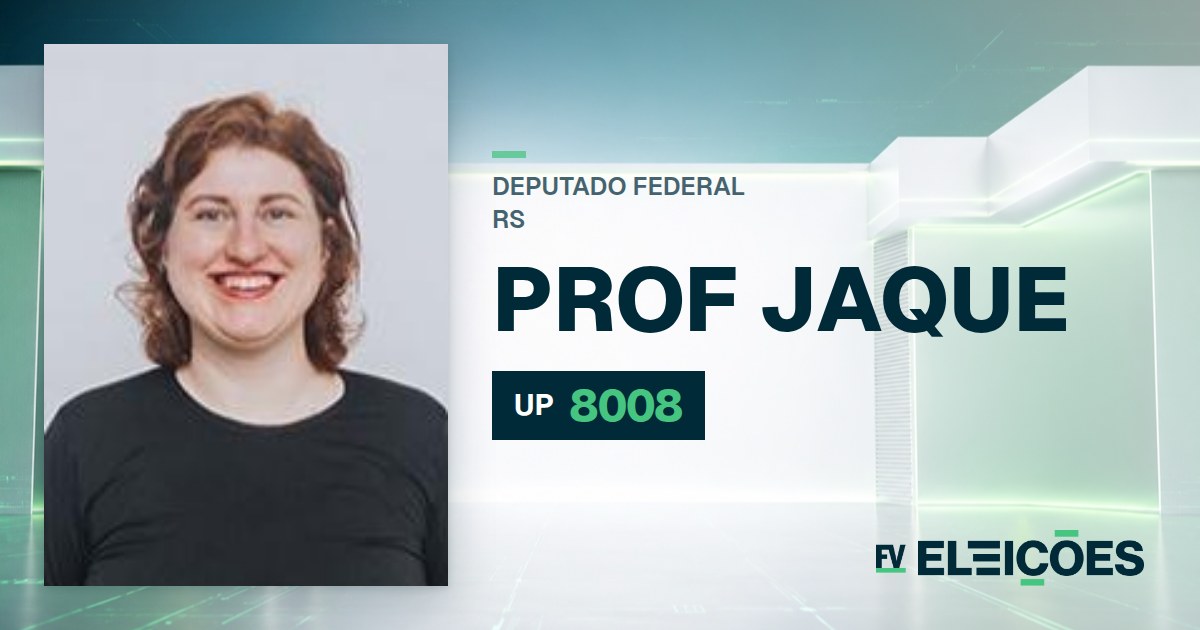Quem é Prof Jaque, candidata a deputada federal do RS pelo UP