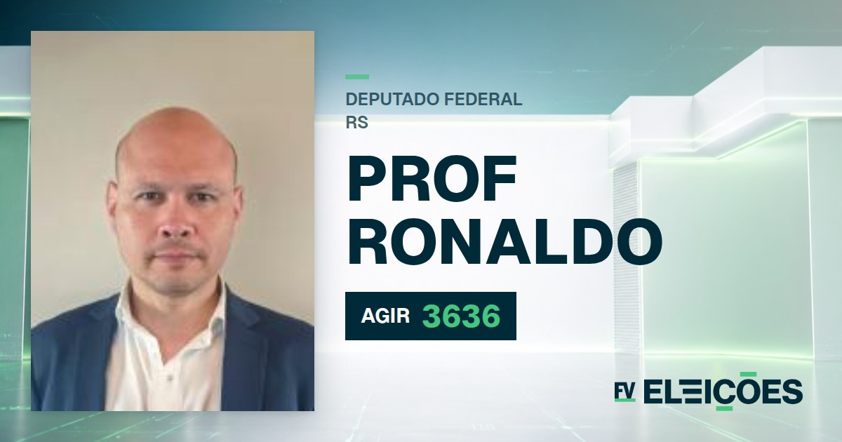 Quem é Prof Ronaldo, candidato a deputado federal do RS pelo AGIR