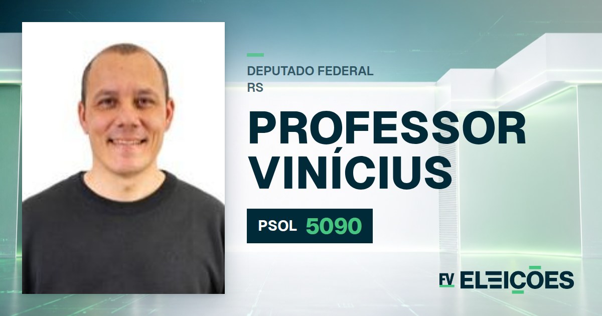 Quem é Professor Vinícius, candidato a deputado federal do RS pelo PSOL