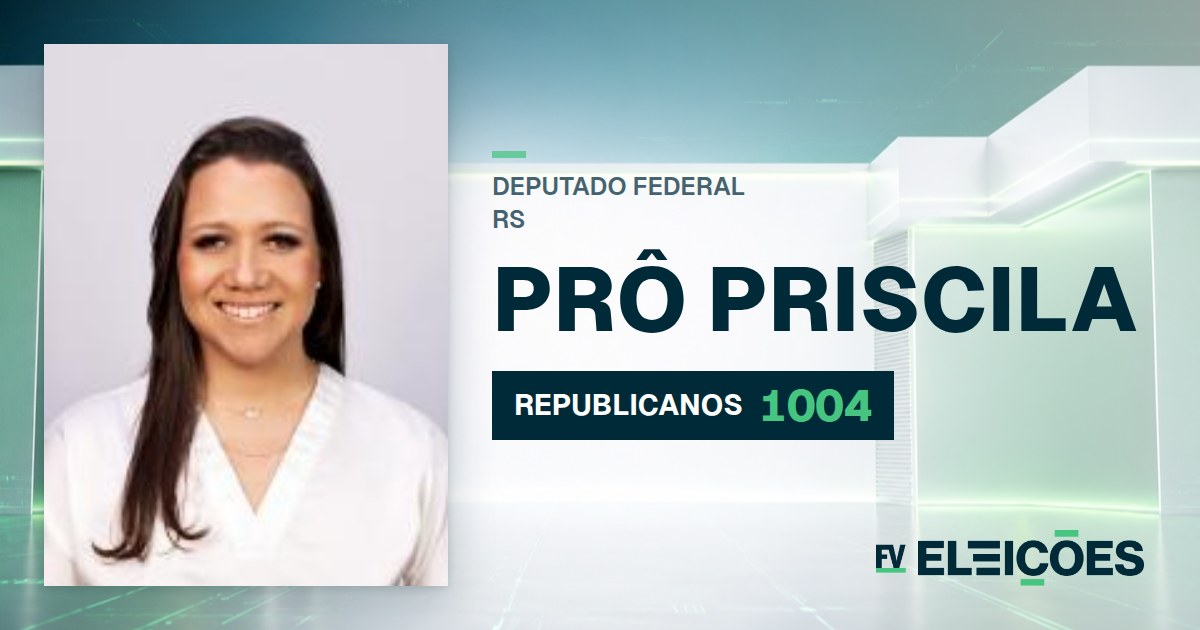 Quem é Prô Priscila, candidata a deputada federal do RS pelo REPUBLICANOS