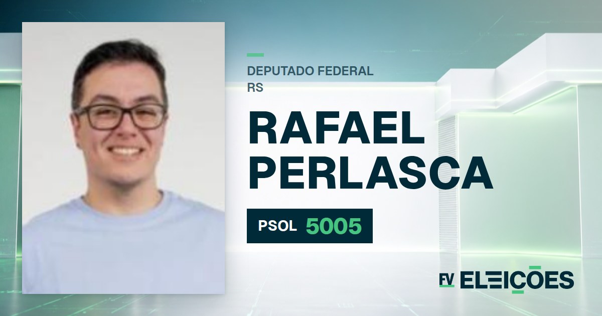 Quem é Rafael Perlasca, candidato a deputado federal do RS pelo PSOL